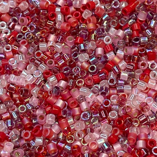 Picture of Miyuki Delica 10/0 Mix Strawberry Fields x10g