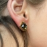 Picture of Premium Ear stud Crown 4470 12mm square 24Kt Gold Plate x2