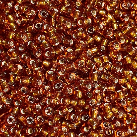 Picture of Miyuki Rocaille 8/0 2422 Silver Lined Topaz x10g