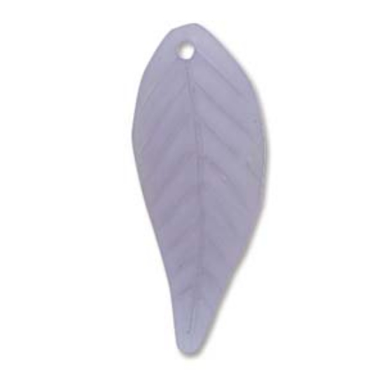 Picture of Lucite Leaves 12x28mm Evening Blue x5
