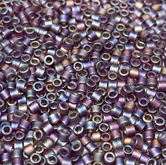 Picture of Miyuki Delica 10/0 DBM869  Mat Transparent Mauve AB x10g