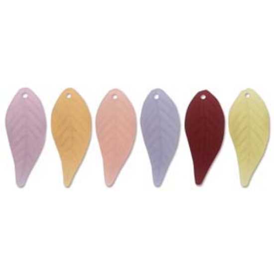 Picture of Lucite Leaves 12x28mm Color Mix x15