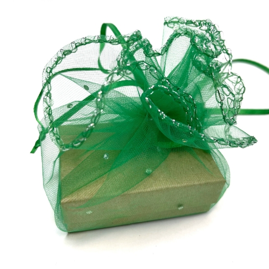 Picture of Organza Round Pouch Green x10