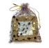 Picture of Organza Pouch 18x13cm Golden Star and Moon - Lila x10