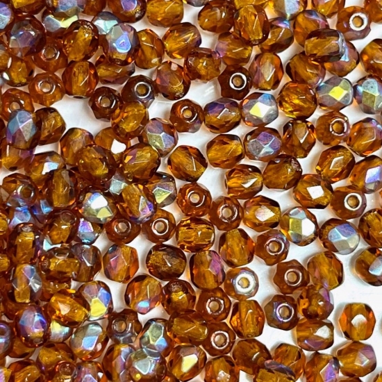 Picture of Fire-Polished 4mm Topaz AB x100