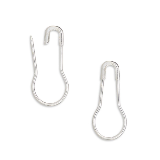 Picture of Bail 22x10mm safety pin w/ 16mm grip length Silver Tone x10