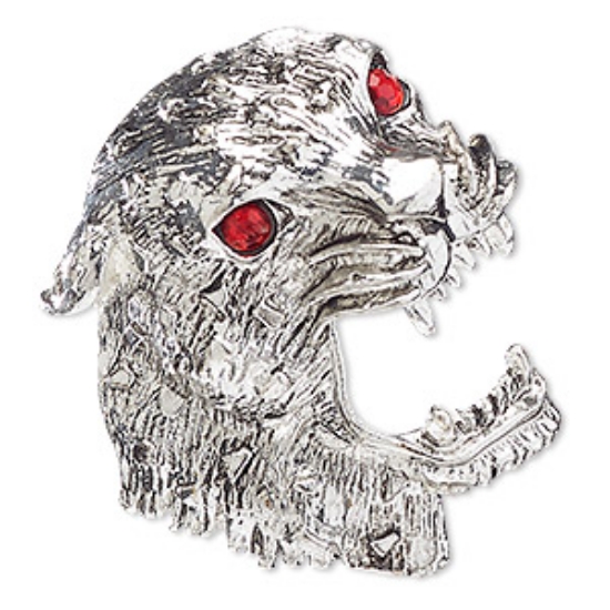 Picture of Focal Manor House 50x48mm Leopard Antique Silver x1