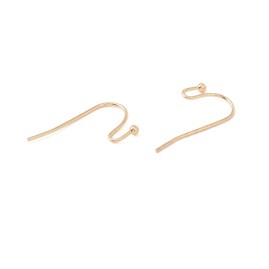 Picture of Stainless Steel Earwire Ball End 21mm 18kt Gold Plated x10