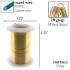 Picture of Wire Lacquered Tarnish Resistant 26 Gauge (.41mm) Gold x31.1m