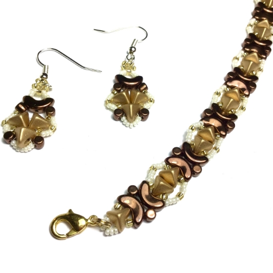 Picture of KIT - Lady Sfinx Armband / Oorbellen Brons