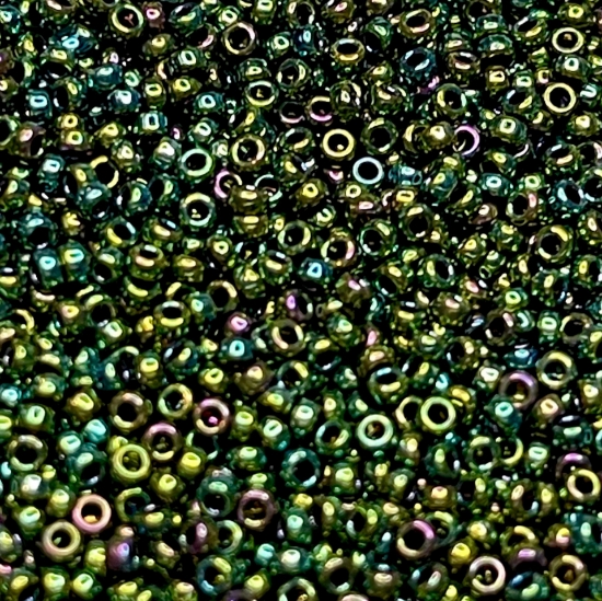 Picture of Miyuki Rocaille 11/0 468 Metallic Green Iris x10g 
