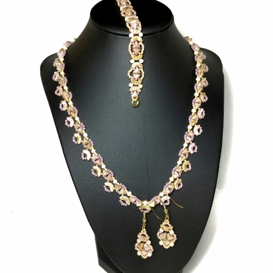 Picture of KIT - Lady Sfinx Halsketting/Armband/Ooringen Violet