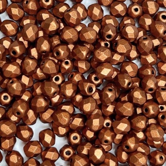 Изображение Fire-Polished 4mm Copper x100