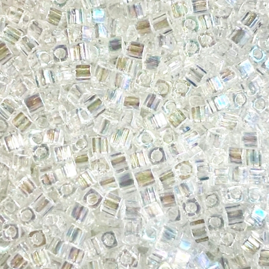 Picture of Miyuki Cubes 1.8mm 250 Crystal AB x10g