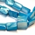 Picture of Mother-of-Pearl 20x15mm rectangle Aqua x1