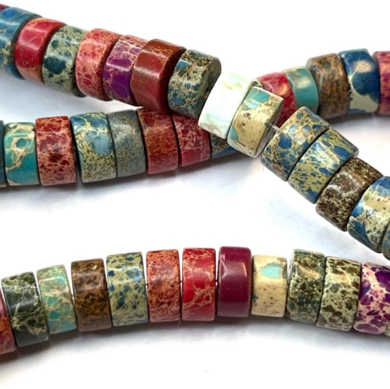 Picture of Imperial Jasper 6x3mm Mix x38cm