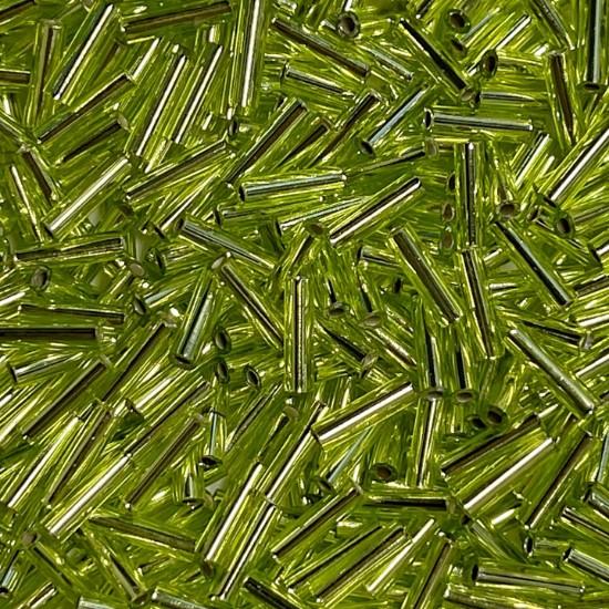 Bild von Miyuki Bugles 3mm 14 Silver Lined Chartreuse x10g