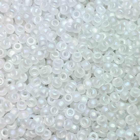Picture of Miyuki Rocaille 11/0 131FR Crystal Mat AB x10g