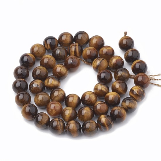 Изображение Tiger Eye bead 10mm round x38cm
