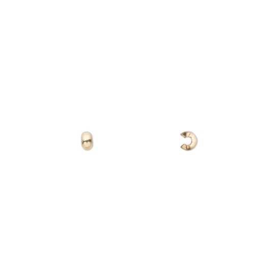 Picture of 14Kt Gold-Filled Crimp cover 2.5mm smooth round x2
