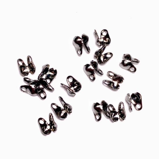 Picture of Ball Chain Terminators 1.5mm Gunmetal x50