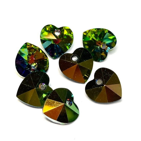 Picture of Swarovski 6202 Heart 10mm Vitail Medium x1