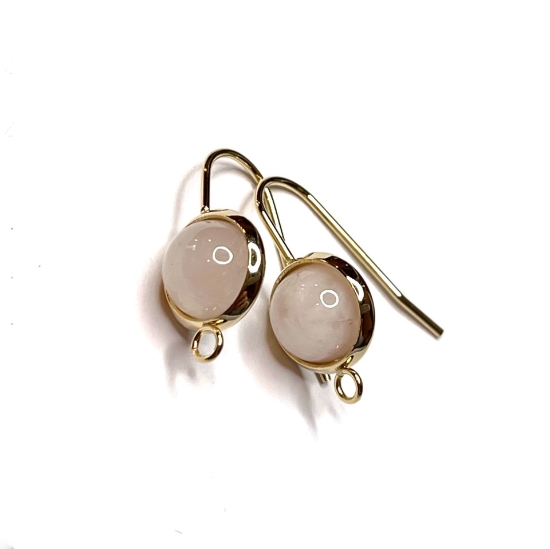Picture of Cabochon Rose Quartz 8mm round x1
