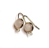 Picture of Stainless Steel Fishhook setting 8mm round w/ loop 18kt Gold Plated x2