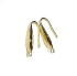 Picture of Stainless Steel Hook 20mm w/ loop 18kt Gold Plated x10