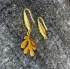 Изображение Stainless Steel Pendant Leafy Branch 18x9x1mm Gold x2