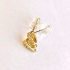Picture of Ear stud Drop 7mm w/ cubic zirconia 18kt Gold Plated x2