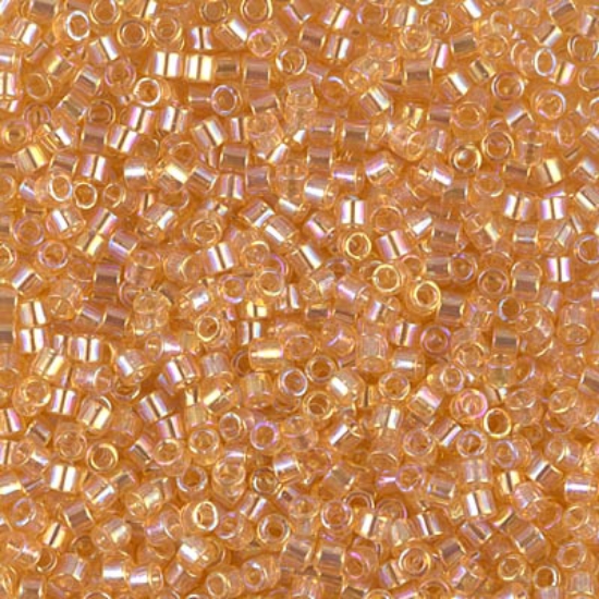 Picture of Miyuki Delica 10/0 DBM100 Transparent Light Topaz AB x10g