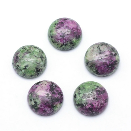 Picture of Cabochon Ruby in Ziosite 8mm round x1
