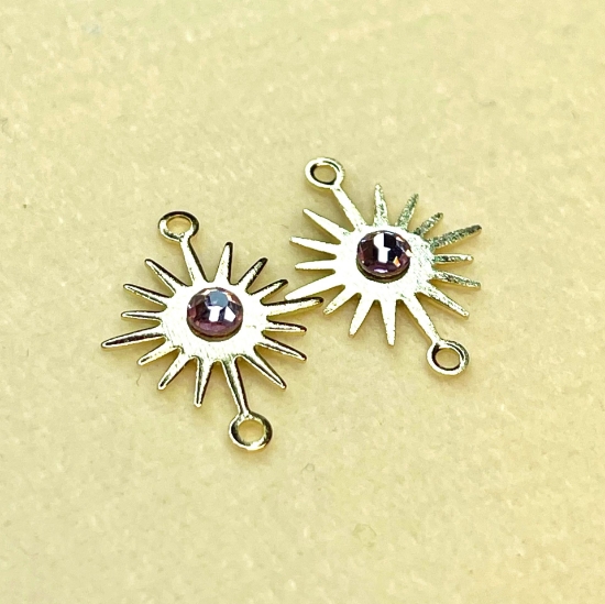 Picture of Link Sun 13mm 24kt Gold Plated x1
