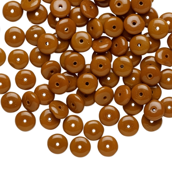 Picture of Preciosa Rondelle 6x2mm Opaque Brown x20