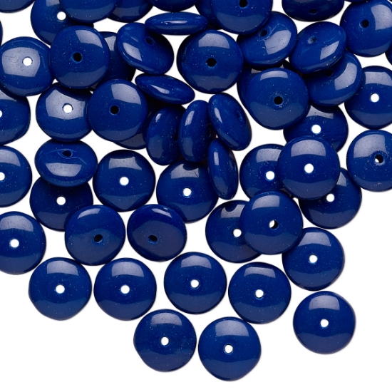 Picture of Preciosa Rondelle 8x3mm Opaque Navy Blue x10 