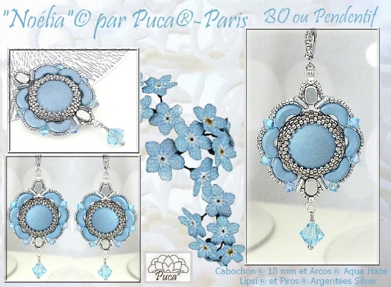 Picture of Hanger/Oorbellen « Noélia » © par PUCA® – Instant Download or Printed Copy 