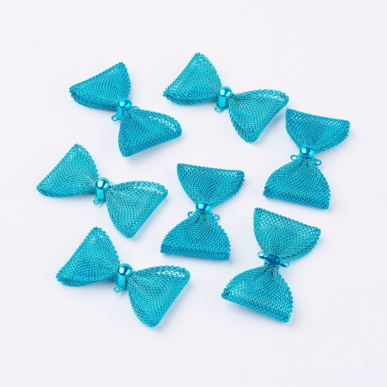 Picture of Link 25x43x8mm Bowknot Blue x5