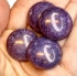 Picture of Cabochons par Puca® 25mm  Opaque Mix Amethyst Gold Ceramic Look x1