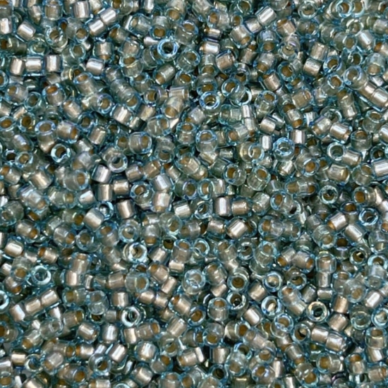 Picture of Miyuki Delica 11/0 DB2379 Fancy Lined Silver Blue x10g