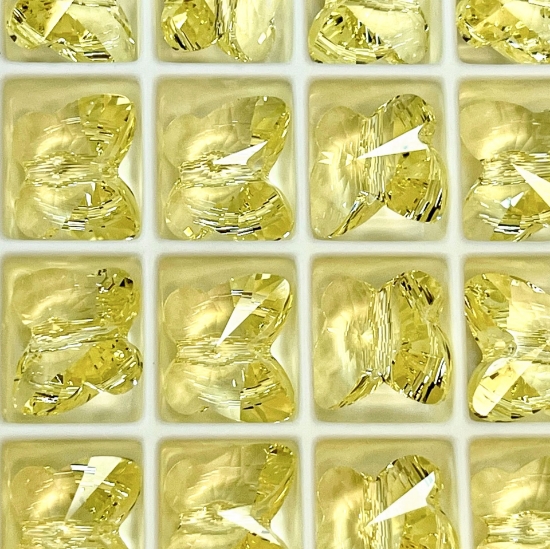 Picture of Swarovski 5754 Butterfly bead 12mm Jonquil x1