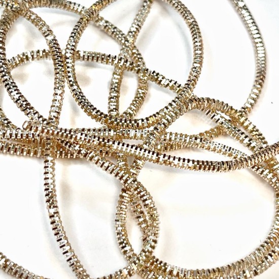 Picture of French Wire (cannetille or bouillon)Textured Rose Gold x0,8m 