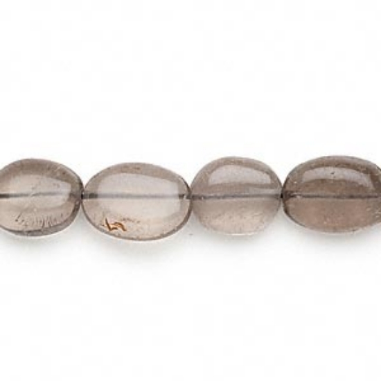 Picture of Smoky Quartz (heated/irradiated) 9x8mm-17x10mm hand-cut puffed oval x33cm