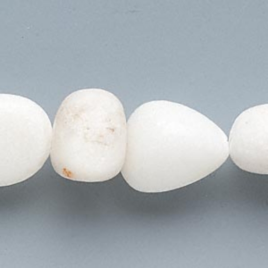 Picture of Snow Quartz bead flat nugget x38cm