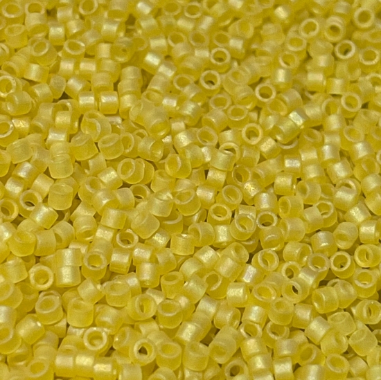 Picture of Miyuki Delica 11/0 DB854 Mat Transparent Yellow AB x10g