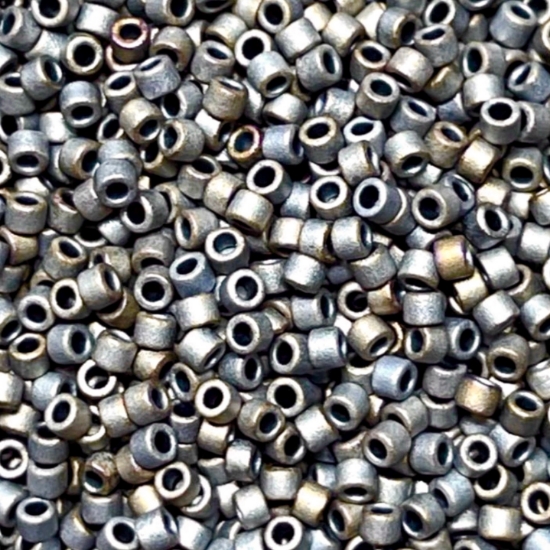 Picture of Miyuki Delica 11/0 DB307 Mat Metallic Silver Gray x10g