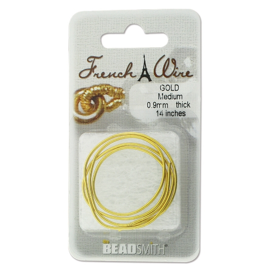 Picture of French Wire (cannetille or bouillon) Extra Heavy 1.8mm Gold x35.5cm