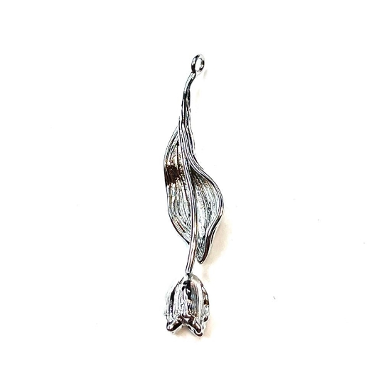 Picture of Pendant Tulip 39mm Platinum Plated x1