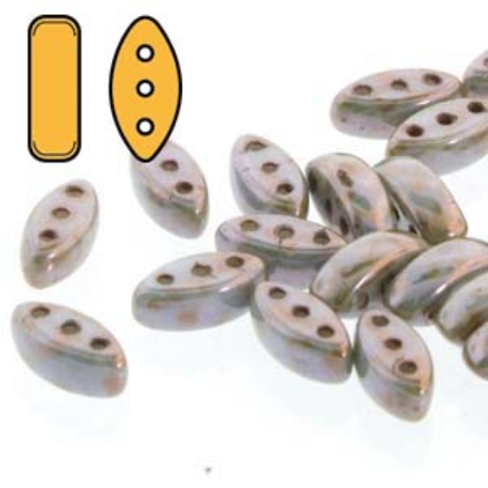 Picture of Cali Beads 3x8mm Chalk Lazure Blue x30