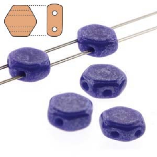 Picture of Honeycomb 6mm Royal Blue Luster x30